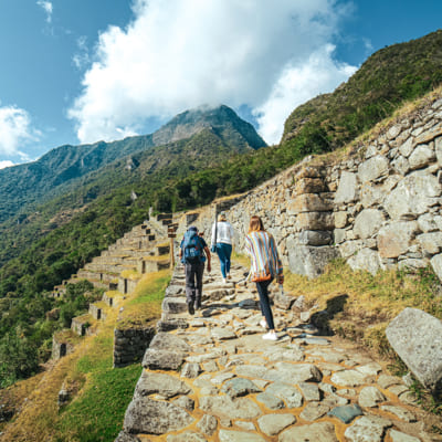 Gradas en el Camino Inca a Machu Picchu