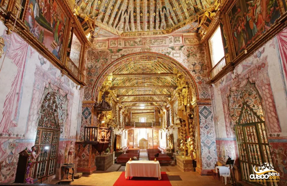 Interior of the Sistine Chapel in Andahuaylillas