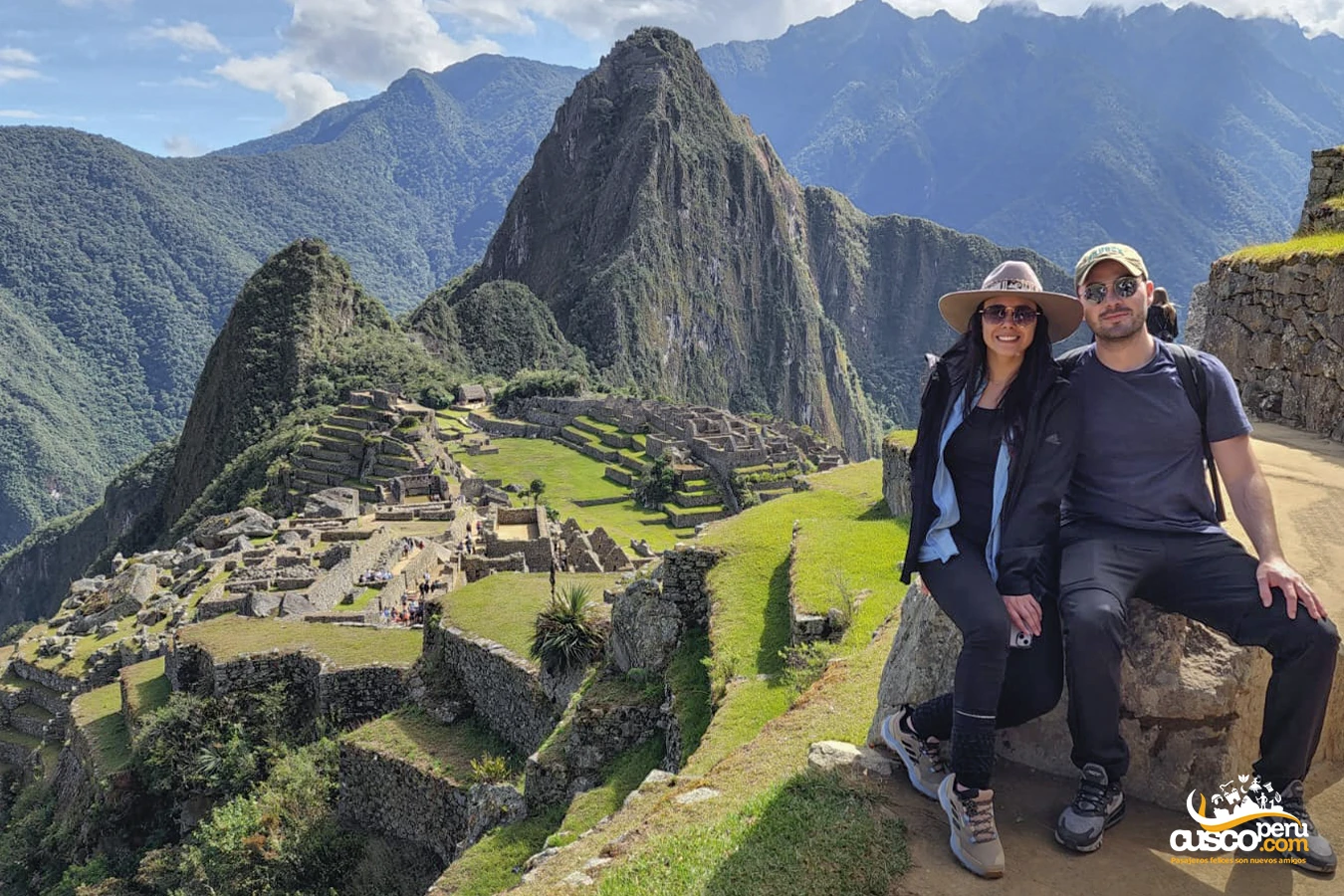 Tourists on the Huayna Picchu (Wayna Picchu) mountain