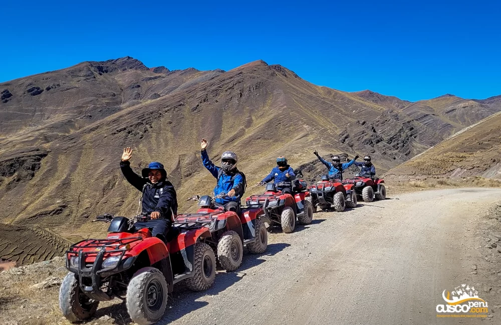 Travel to the 7-rainbow mountain in ATVs