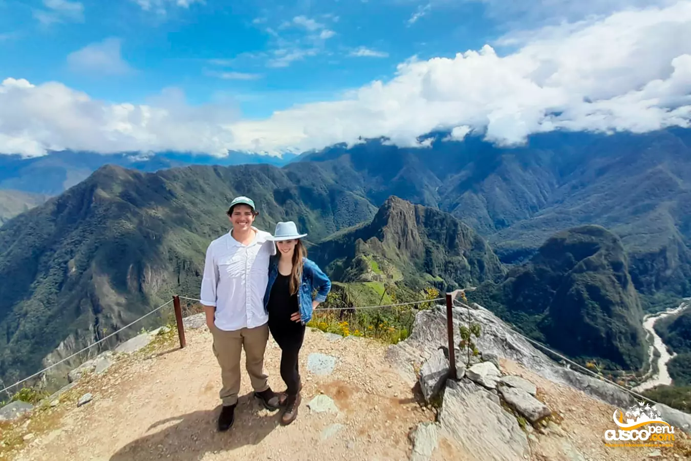 Pareja Montaña Machu Picchu