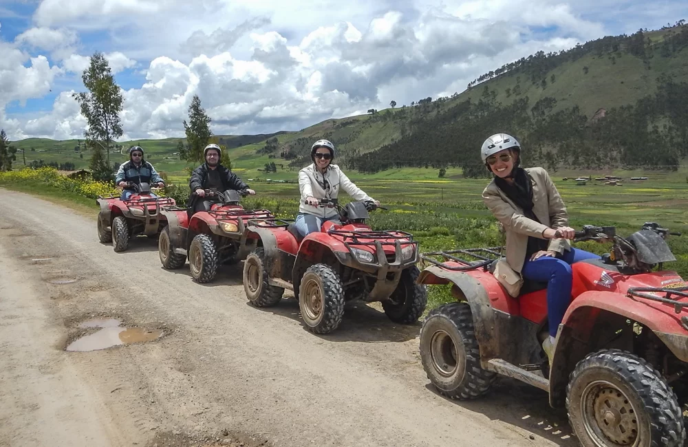 ATVs on the way to the huaypo lagoon