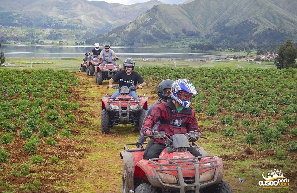 Circuit by Huaypo and Piuray lagoons on ATVs