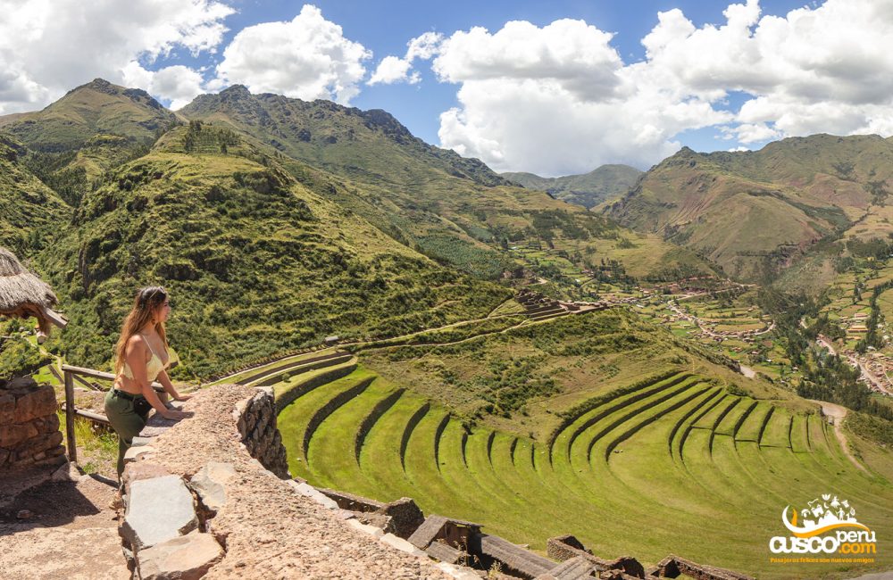 Ponto de vista de Pisac, no Vale Sagrado dos Incas