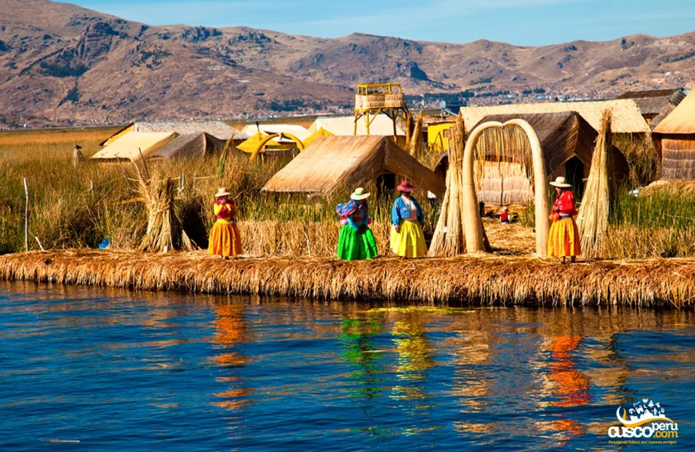 Floating islands in Puno