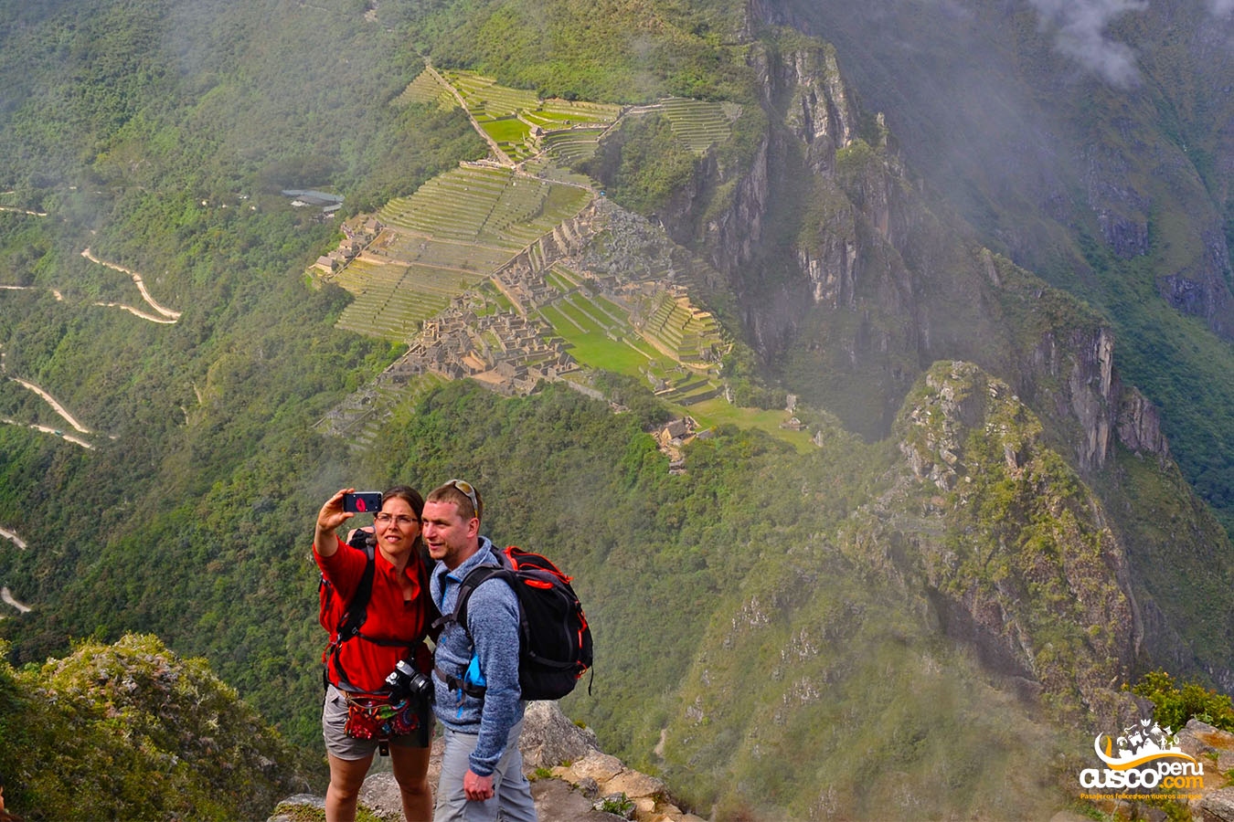 Vista desde la cima de la montaña Huayna Picchu. Fuente:CuscoPeru.com