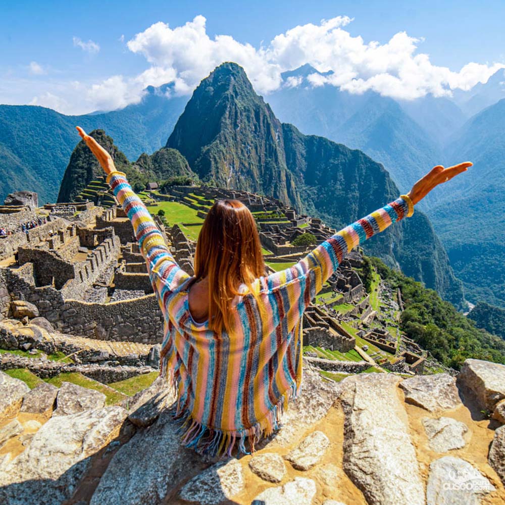 The impressive view of Machu Picchu on a sunny day. Source: CuscoPeru.com