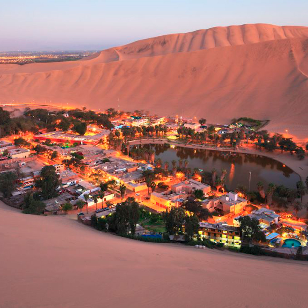 The Huacachina oasis is a perfect destination to enjoy the sun and warm weather. Source: CuscoPeru.com