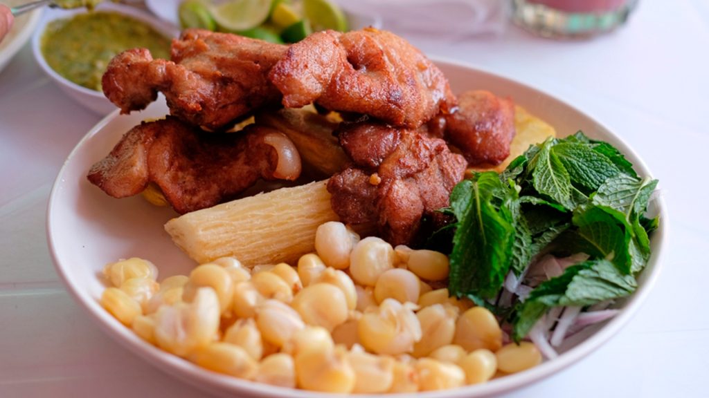 Saylla's chicharrón is known for its irresistible flavor and simple preparation. Source: CuscoPeru.com